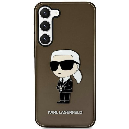 Étui pour Samsung Galaxy S23+ S916, Karl Lagerfeld, Ikonik Karl, Noir