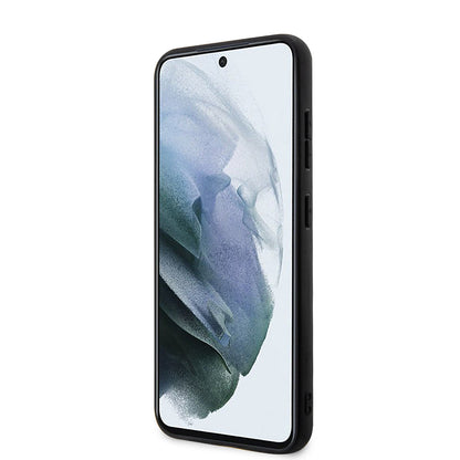 Hülle für Samsung Galaxy S23 S911, Karl Lagerfeld, Saffiano Monogram Metal Logo, Schwarz