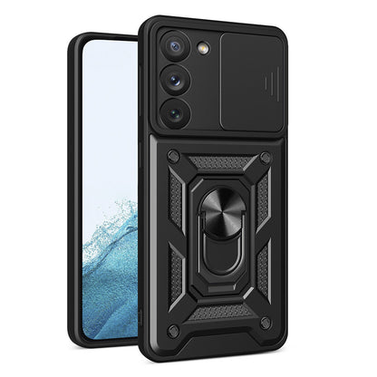 Hülle für Samsung Galaxy S23 S911, Techsuit, CamShield, Schwarz