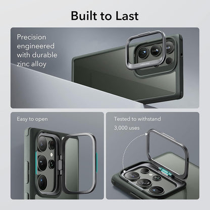 Hülle für Samsung Galaxy S23 Ultra S918, ESR, Classic Kickstand, Transparent Grün