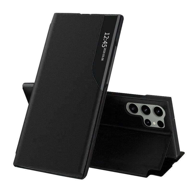 Hülle für Samsung Galaxy S23 Ultra S918, Techsuit, eFold, Schwarz