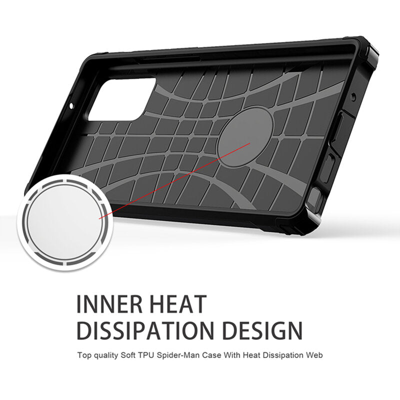 Coque pour Samsung Galaxy S23 Ultra S918, Techsuit, Hybrid Armor, Noire