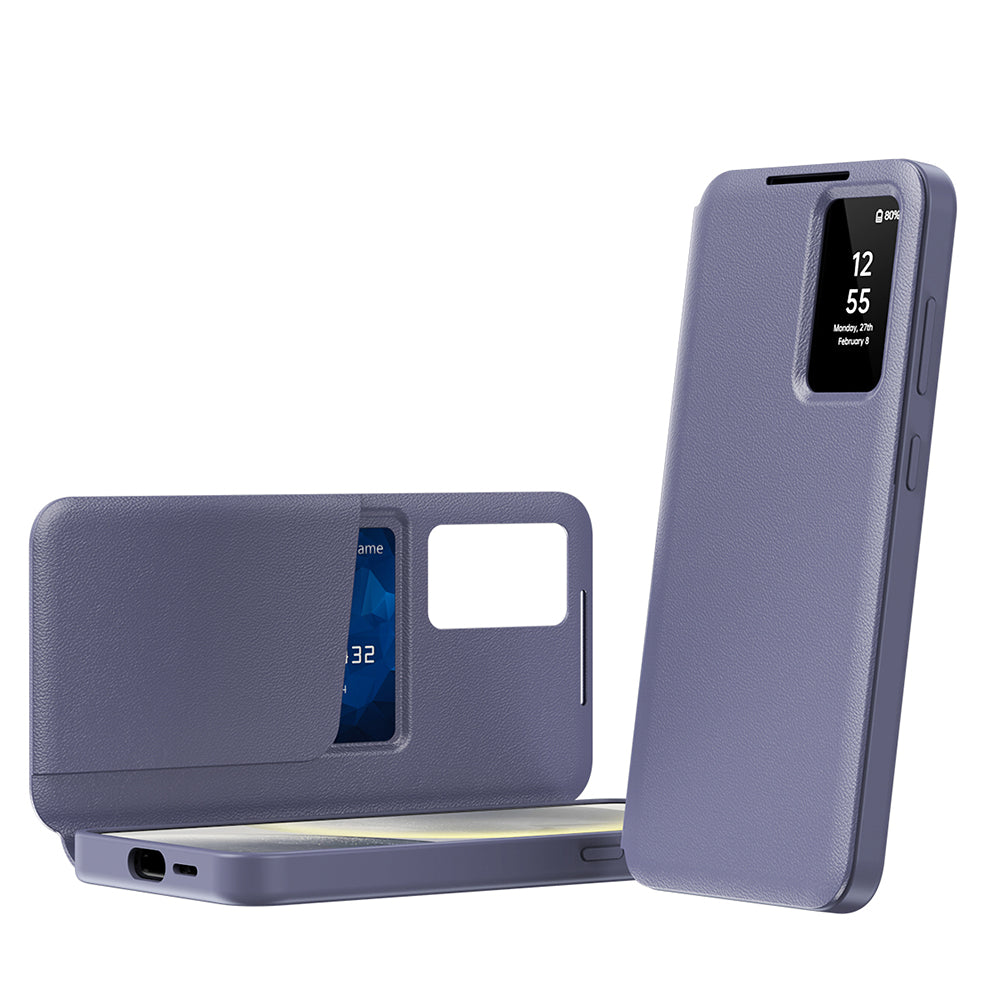 Custodia per Samsung Galaxy S23 Ultra S918, Techsuit, SmartView, Viola