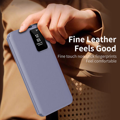 Custodia per Samsung Galaxy S23 Ultra S918, Techsuit, SmartView, Viola