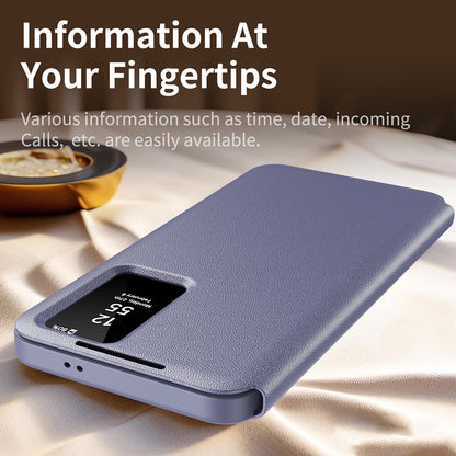 Custodia per Samsung Galaxy S23 Ultra S918, Techsuit, SmartView, Viola