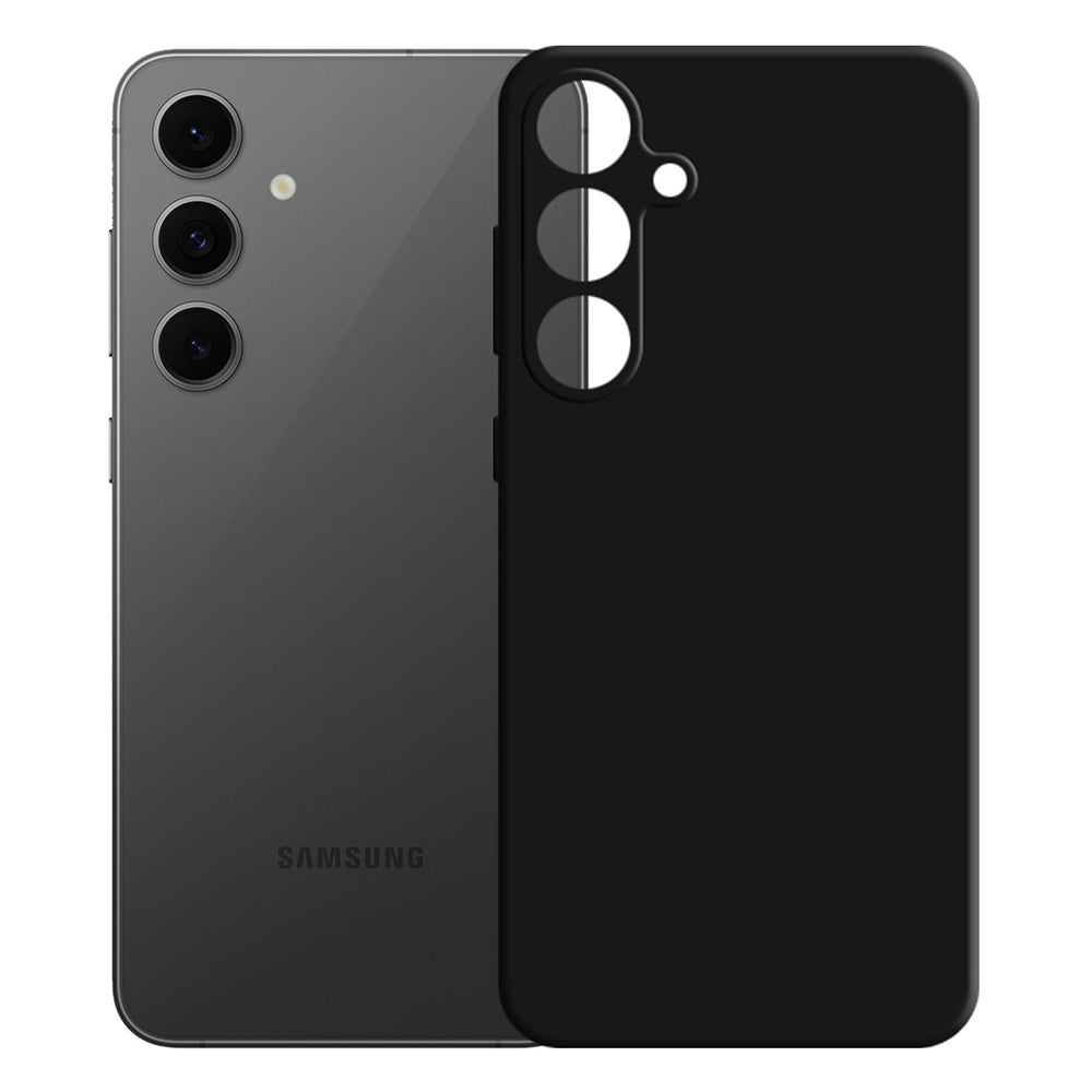 Custodia per Samsung Galaxy S24 FE S721, 3MK, Silicone, Nera