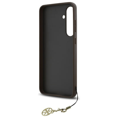 Custodia per Samsung Galaxy S24 FE S721, Guess, 4G Charm, Marrone