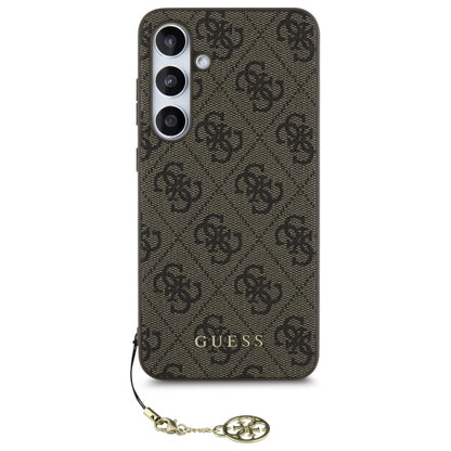Custodia per Samsung Galaxy S24 FE S721, Guess, 4G Charm, Marrone