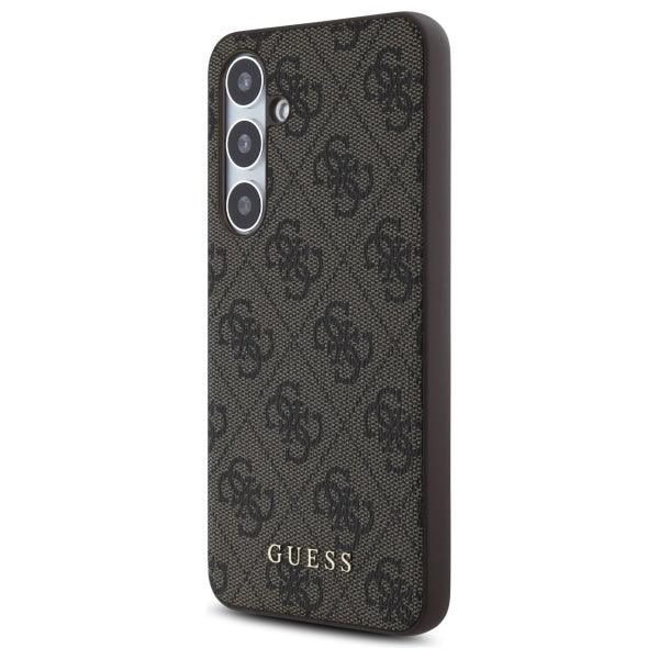 Custodia per Samsung Galaxy S24 FE S721, Guess, 4G Classic, Marrone