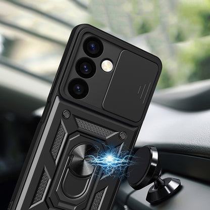 Coque pour Samsung Galaxy S24 FE S721, Techsuit, CamShield, Noire
