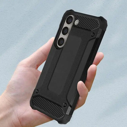 Coque pour Samsung Galaxy S24 FE S721, Techsuit, Hybrid Armor, Noire