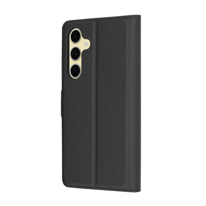 Custodia per Samsung Galaxy S24 FE S721, Techsuit, Leather Folio, Nera