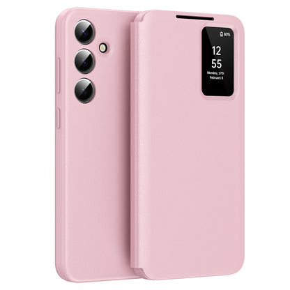 Custodia per Samsung Galaxy S24 FE S721, Techsuit, SmartView, Rosa