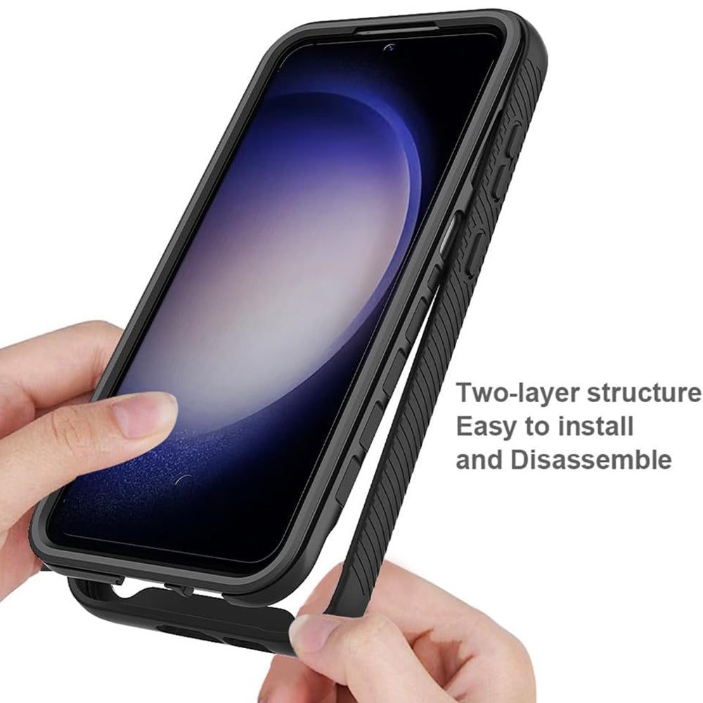 Custodia per Samsung Galaxy S24+ S926, Techsuit, Defense360 Pro, Nera