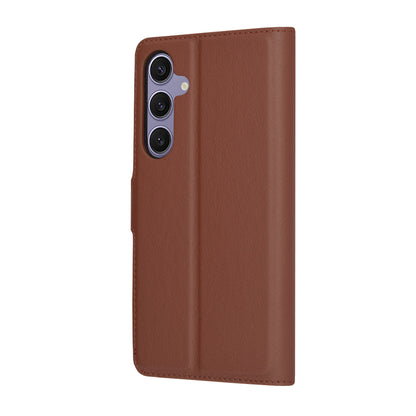 Coque pour Samsung Galaxy S24+ S926, Techsuit, Leather Folio, Marron