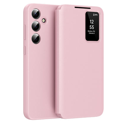 Custodia per Samsung Galaxy S24+ S926, Techsuit, SmartView, Rosa