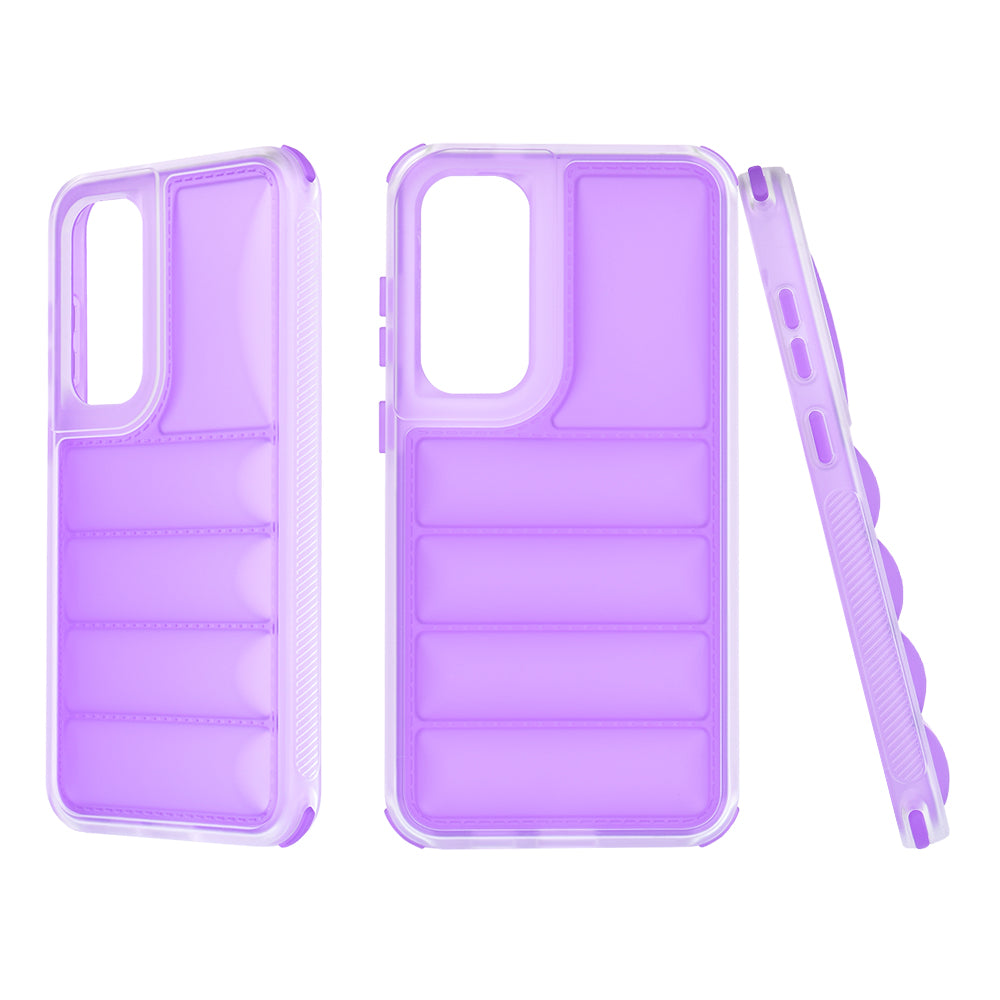 Coque pour Samsung Galaxy S24+ S926, Techsuit, Wave Shield, Violet