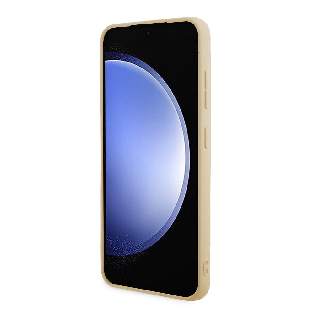 Étui pour Samsung Galaxy S24 S921, Guess, Glitter Script, Doré