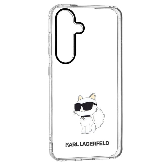 Étui pour Samsung Galaxy S24 S921, Karl Lagerfeld, IML Luxury Choupette, Transparent