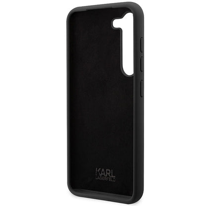 Custodia per Samsung Galaxy S24 S921, Karl Lagerfeld, Silicone Choupette NFT, Nera