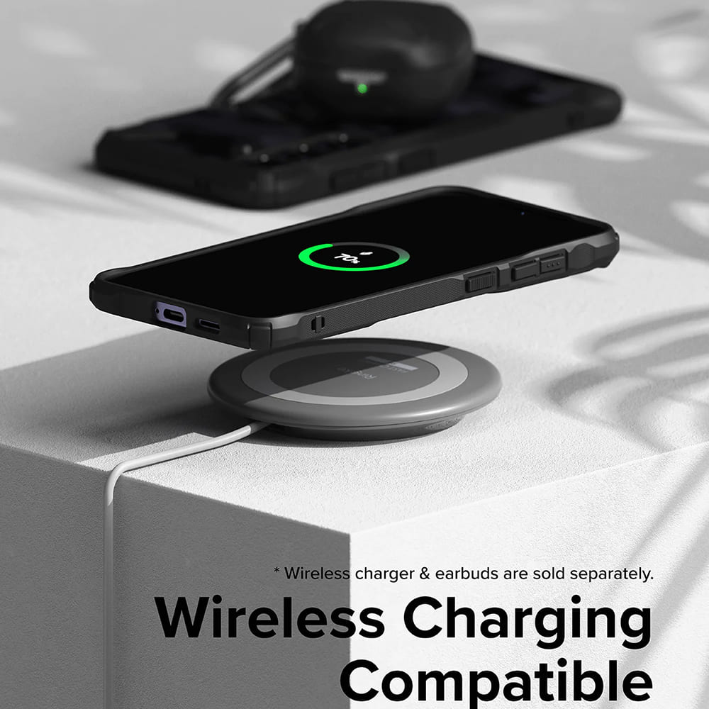 Étui pour Samsung Galaxy S24 S921, Ringke, Fusion X, Noir