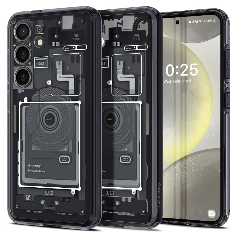 Hülle für Samsung Galaxy S24 S921, Spigen, Ultra Hybrid Zero One, Mattschwarz ACS07350