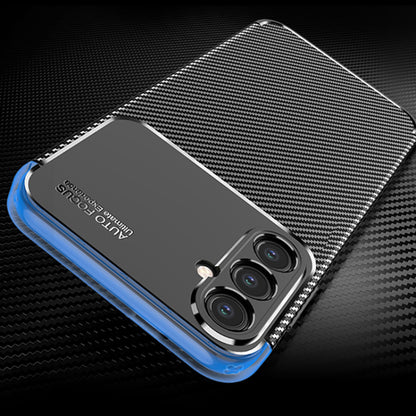Custodia per Samsung Galaxy S24 S921, Techsuit, CarbonFiber, Nera