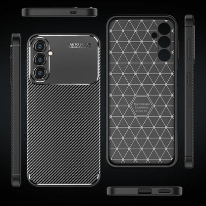 Custodia per Samsung Galaxy S24 S921, Techsuit, CarbonFiber, Nera