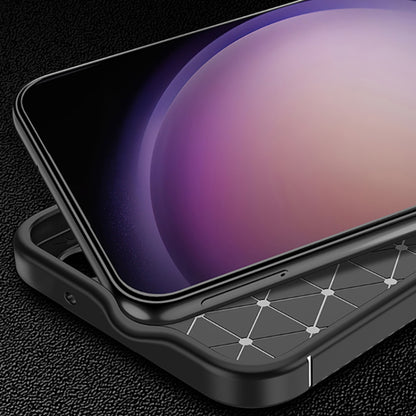Custodia per Samsung Galaxy S24 S921, Techsuit, CarbonFiber, Nera