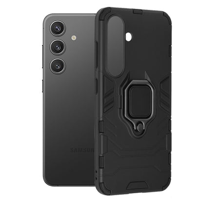 Custodia per Samsung Galaxy S24 S921, Techsuit, Shield, Nera