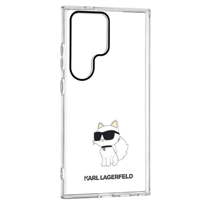 Custodia per Samsung Galaxy S24 Ultra S928, Karl Lagerfeld, IML Luxury Choupette, Trasparente