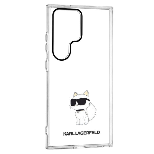 Étui pour Samsung Galaxy S24 Ultra S928, Karl Lagerfeld, IML Luxury Choupette, Transparent
