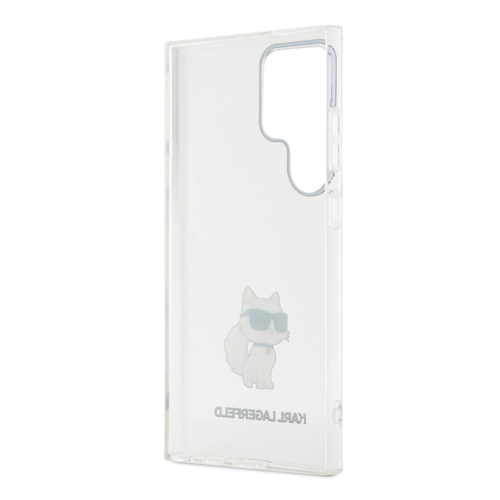 Custodia per Samsung Galaxy S24 Ultra S928, Karl Lagerfeld, IML Luxury Choupette, Trasparente