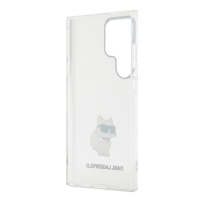Custodia per Samsung Galaxy S24 Ultra S928, Karl Lagerfeld, IML Luxury Choupette, Trasparente