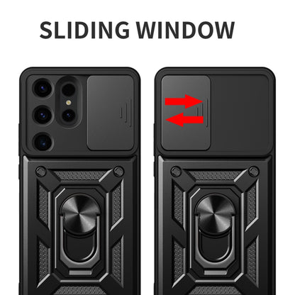 Coque pour Samsung Galaxy S24 Ultra S928, Techsuit, CamShield, Noire