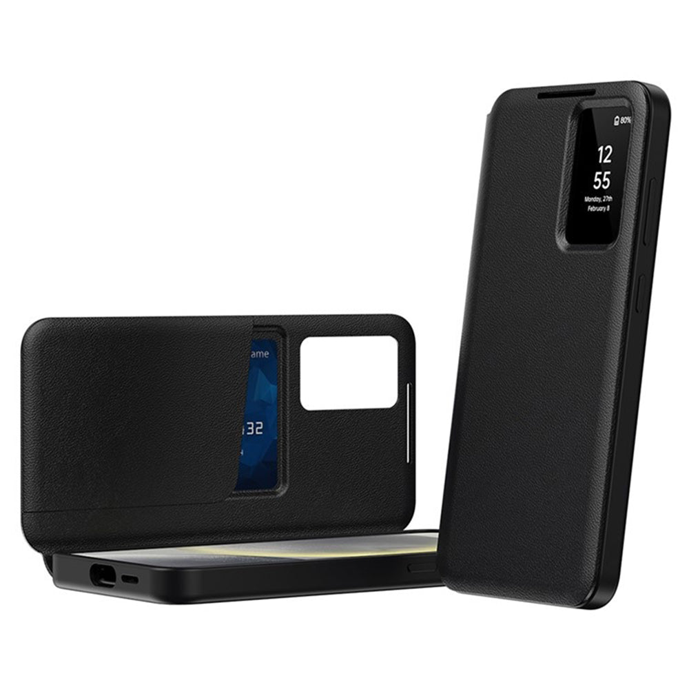 Custodia per Samsung Galaxy S24 Ultra S928, Techsuit, SmartView, Nera