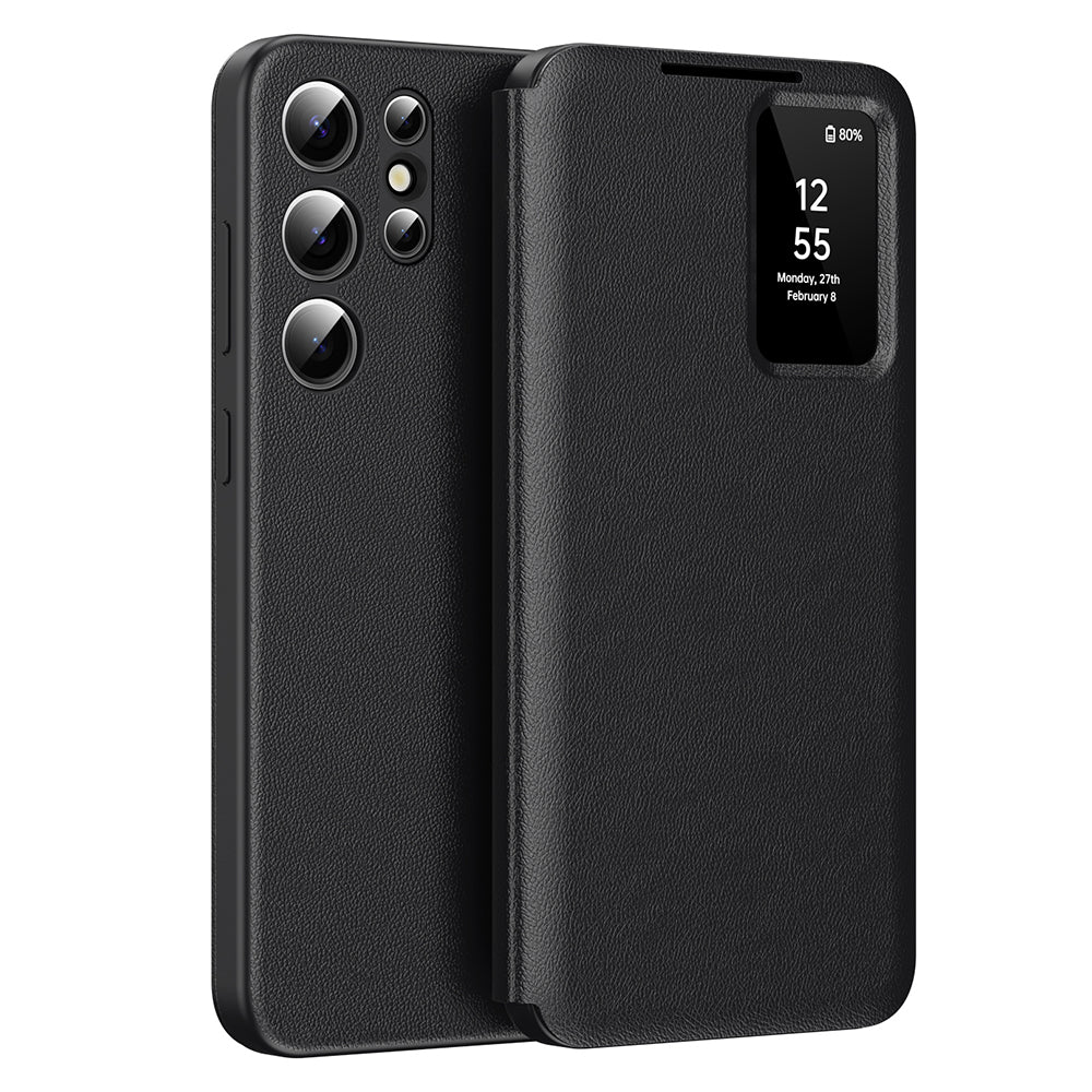Custodia per Samsung Galaxy S24 Ultra S928, Techsuit, SmartView, Nera