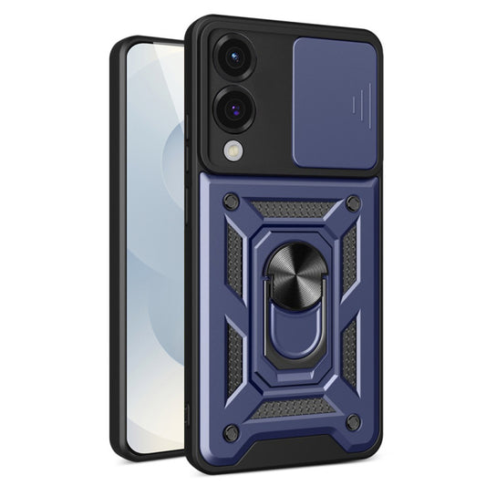 Hülle für Samsung Galaxy S25 Edge S937, Techsuit, CamShield, Blau