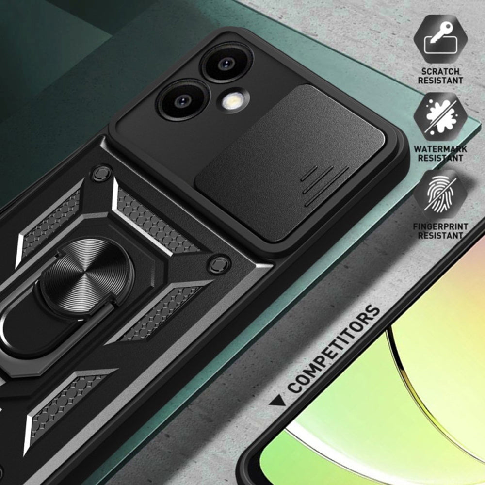 Coque pour Samsung Galaxy S25 Edge S937, Techsuit, CamShield, Bleue
