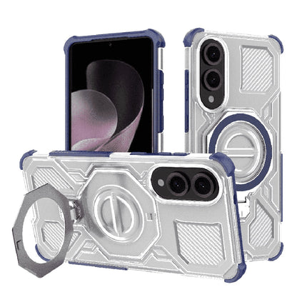 Coque pour Samsung Galaxy S25 Edge S937, Techsuit, Carbon Shield Pro, Bleue