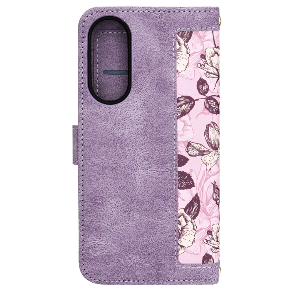 Custodia per Samsung Galaxy S25 Edge S937, Techsuit, FlipCraft, Viola