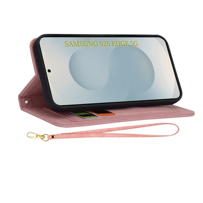 Coque pour Samsung Galaxy S25 Edge S937, Techsuit, FlipCraft, Rose