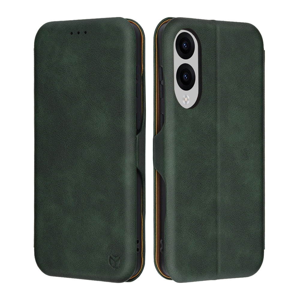 Custodia per Samsung Galaxy S25 Edge S937, Techsuit, Safe Wallet Plus, Verde