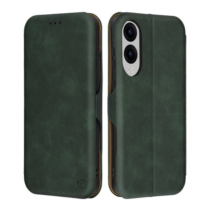 Custodia per Samsung Galaxy S25 Edge S937, Techsuit, Safe Wallet Plus, Verde