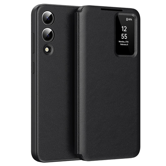 Coque pour Samsung Galaxy S25 Edge S937, Techsuit, SmartView, Noire