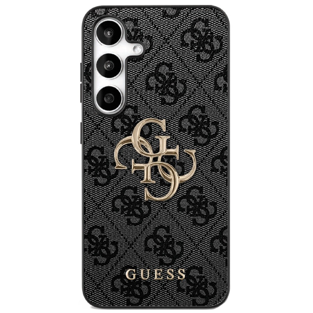 Étui pour Samsung Galaxy S25 FE, Guess, Logo Métal 4G, Noir