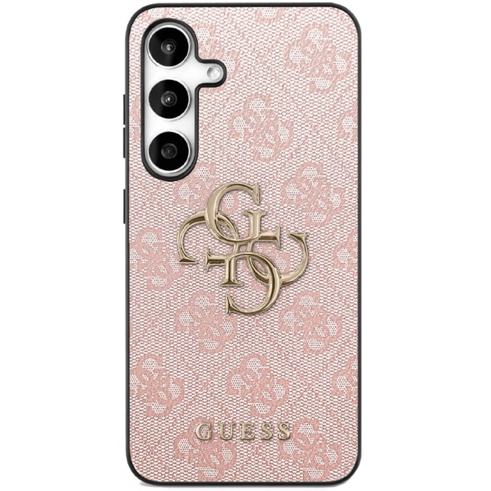 Custodia per Samsung Galaxy S25 FE, Guess, 4G Metal Logo, Rosa