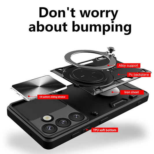 Custodia per Samsung Galaxy S25 FE, Techsuit, CamGuard Pro, Viola