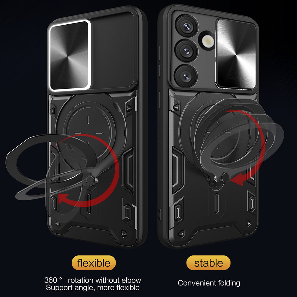 Étui pour Samsung Galaxy S25 FE, Techsuit, CamGuard Pro, Mauve