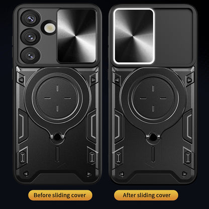 Custodia per Samsung Galaxy S25 FE, Techsuit, CamGuard Pro, Rossa